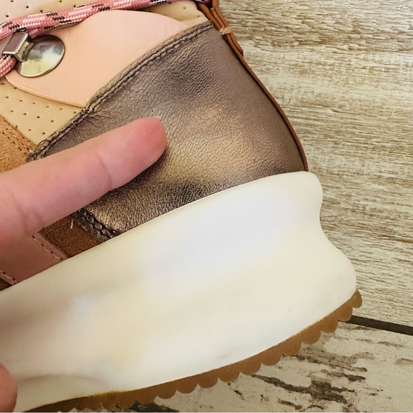 anthropologie See By Chloé Casey pink High Top Platform Hiker Sneakers sz 37 - Picture 7 of 13